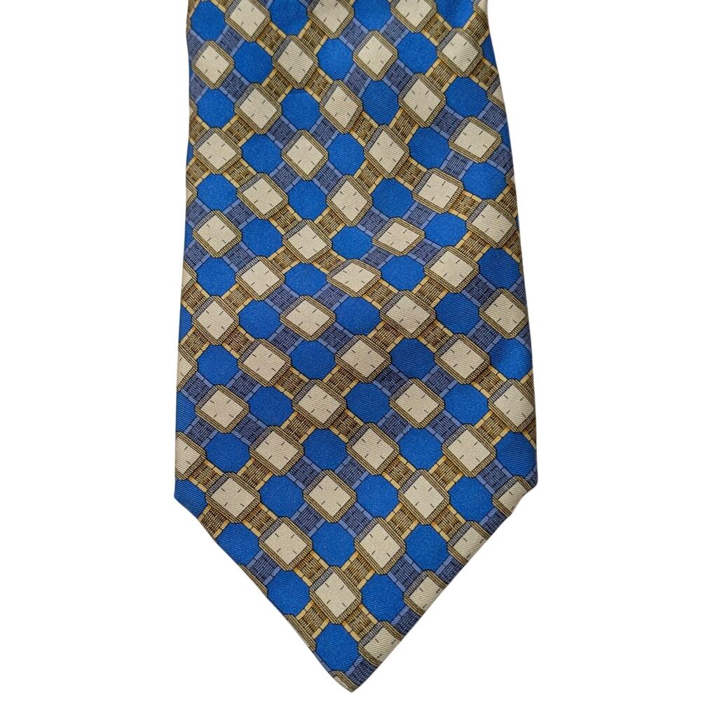 Highly Sought After Vintage Piaget 100% Silk Men's Multicolor Tie Plaid Designs